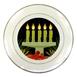 black Happy Kwanzaa  Porcelain Plate