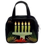 black Happy Kwanzaa  Classic Handbag (Two Sides)