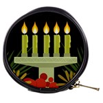 black Happy Kwanzaa  Mini Makeup Bag