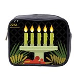 black Happy Kwanzaa  Mini Toiletries Bag (Two Sides)