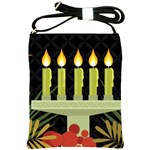 black Happy Kwanzaa  Shoulder Sling Bag