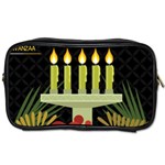 black Happy Kwanzaa  Toiletries Bag (Two Sides)