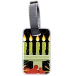 black Happy Kwanzaa  Luggage Tag (two sides)