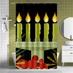 black Happy Kwanzaa  Shower Curtain 48  x 72  (Small)