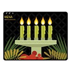 black Happy Kwanzaa  Double Sided Fleece Blanket (Small)