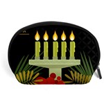 black Happy Kwanzaa  Accessory Pouch (Large)