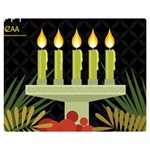 black Happy Kwanzaa  Double Sided Flano Blanket (Medium)