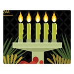 black Happy Kwanzaa  Double Sided Flano Blanket (Large)