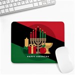 diagonal stripe Happy Kwanzaa Small Mousepad