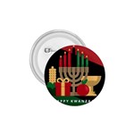 diagonal stripe Happy Kwanzaa 1.75  Button