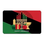 diagonal stripe Happy Kwanzaa Magnet (Rectangular)