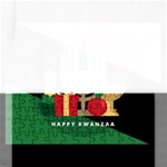 diagonal stripe Happy Kwanzaa Jigsaw Puzzle (Rectangular)