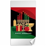 diagonal stripe Happy Kwanzaa Canvas 40  x 72 