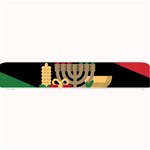 diagonal stripe Happy Kwanzaa Small Bar Mat