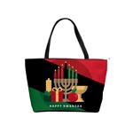 diagonal stripe Happy Kwanzaa Classic Shoulder Handbag