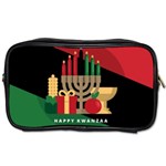 diagonal stripe Happy Kwanzaa Toiletries Bag (One Side)