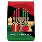 diagonal stripe Happy Kwanzaa Removable Flap Cover (L)