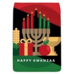 diagonal stripe Happy Kwanzaa Removable Flap Cover (S)