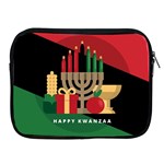 diagonal stripe Happy Kwanzaa Apple iPad Zipper Case