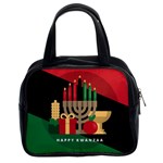 diagonal stripe Happy Kwanzaa Classic Handbag (Two Sides)