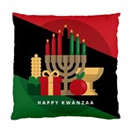 diagonal stripe Happy Kwanzaa Standard Cushion Case (One Side)