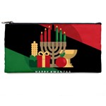 diagonal stripe Happy Kwanzaa Pencil Case