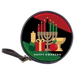 diagonal stripe Happy Kwanzaa Classic 20-CD Wallet