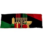 diagonal stripe Happy Kwanzaa Body Pillow Case (Dakimakura)