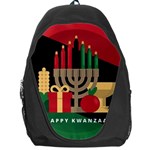 diagonal stripe Happy Kwanzaa Backpack Bag