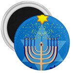 Hanukkah Menorah 3  Magnet