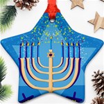 Hanukkah Menorah Ornament (Star)