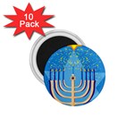 Hanukkah Menorah 1.75  Magnet (10 pack) 