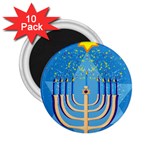 Hanukkah Menorah 2.25  Magnet (10 pack)