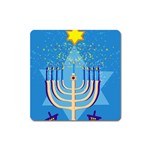 Hanukkah Menorah Magnet (Square)