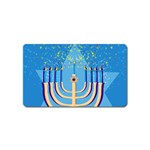 Hanukkah Menorah Magnet (Name Card)