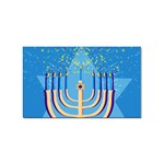 Hanukkah Menorah Sticker Rectangular (100 pack)