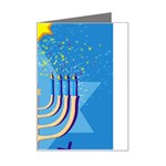 Hanukkah Menorah Mini Greeting Card