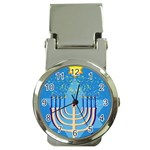 Hanukkah Menorah Money Clip Watch