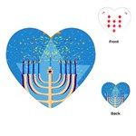 Hanukkah Menorah Playing Cards (Heart)