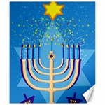 Hanukkah Menorah Canvas 8  x 10 