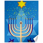 Hanukkah Menorah Canvas 11  x 14 