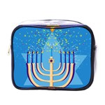 Hanukkah Menorah Mini Toiletries Bag (One Side)