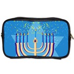 Hanukkah Menorah Toiletries Bag (Two Sides)