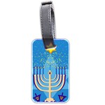 Hanukkah Menorah Luggage Tag (two sides)