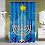 Hanukkah Menorah Shower Curtain 48  x 72  (Small)