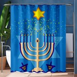 Hanukkah Menorah Shower Curtain 60  x 72  (Medium)