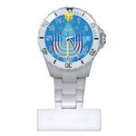 Hanukkah Menorah Plastic Nurses Watch