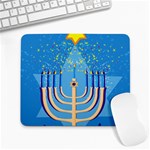 Hanukkah Menorah Large Mousepad