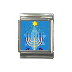 Hanukkah Menorah Italian Charm (13mm)