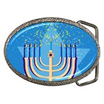 Hanukkah Menorah Belt Buckle